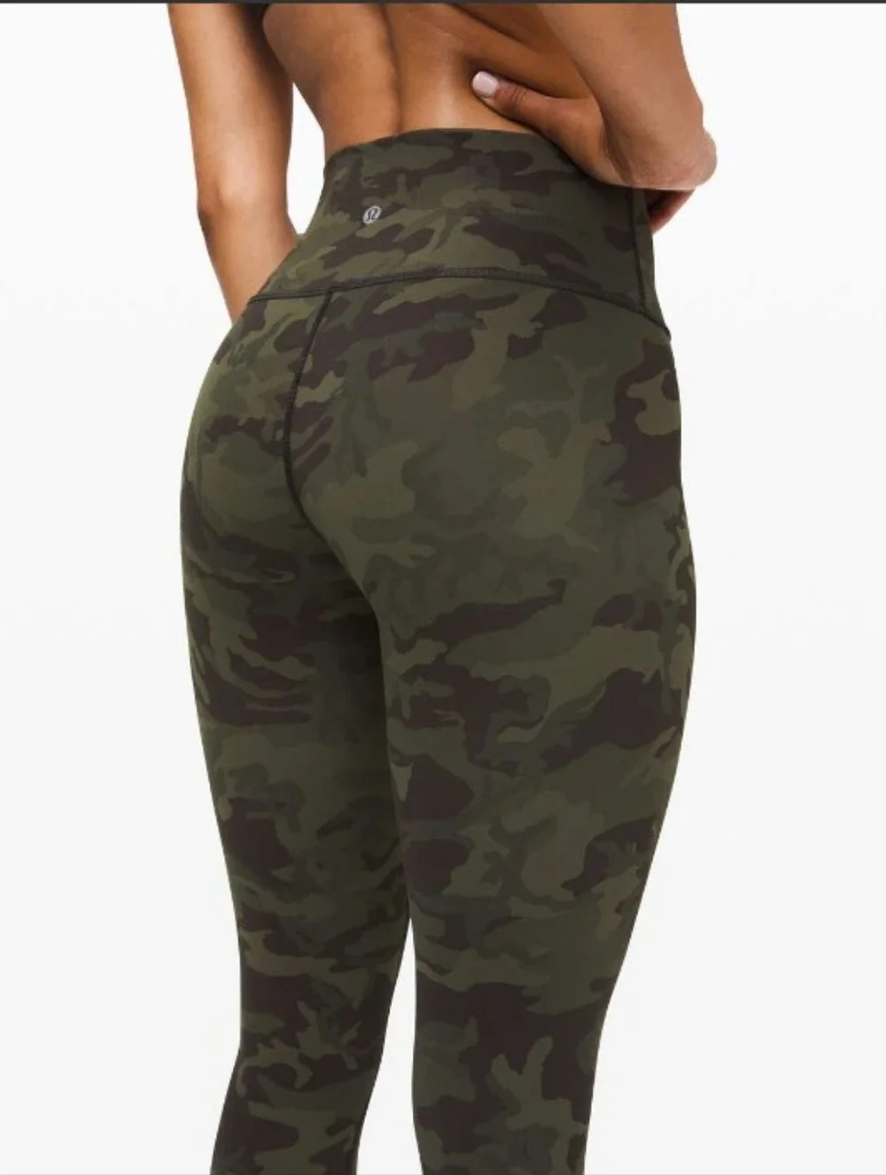 Lululemon Wunder Under High-Rise Tight Incognito Camo Multi Gator Green Size 8